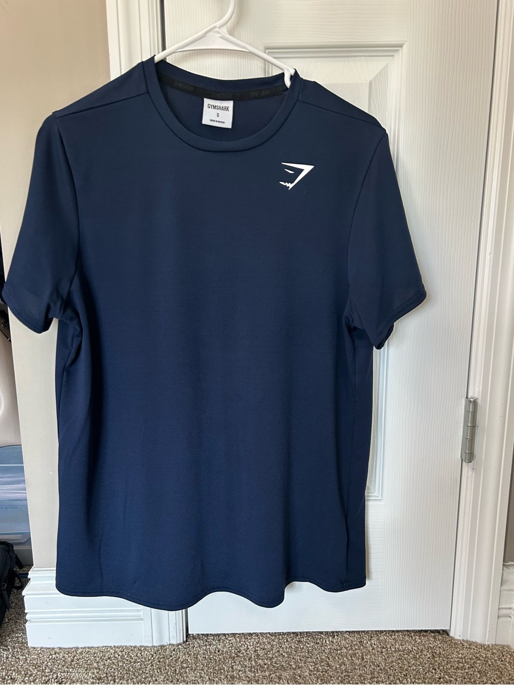 Gymshark Navy Short Sleeve Performance Tee